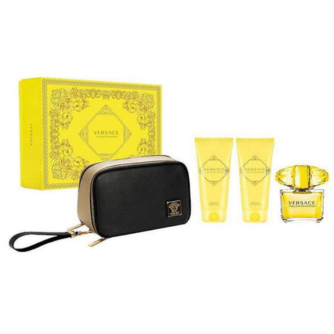 Yellow Diamond by Versace for Women 3.0 oz EDT 4PC Gift Set