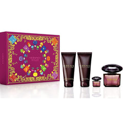 Crystal Noir by Versace for Women 3.0 oz EDT 4PC Gift Set