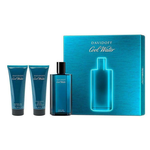 Cool Water by Davidoff for Men 4.2 oz EDT 3PC Gift Set